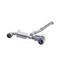 MBRP Exhaust S48043BE 3in. Cat-Back; Dual Split Rear; T304; BE Tips
