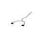 MBRP Exhaust S48083CF 3in. Cat-Back; Dual Split Rear Exit; Quad Outlet; Race Version; T304; CF Tips