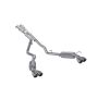 MBRP Exhaust S5205AL 2.5in Cat-Back; Dual Rear Exit; AL; Quad Tips