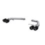 MBRP Exhaust S56033CF 2.5in. Axle-Back; Dual Rear Exit; T304; CF Tips.