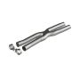 MBRP Exhaust S7213AL 2.5in. Resonator Bypass; X-Pipe; AL