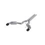 MBRP Exhaust S72773CF 3in. Cat-Back; Dual Split Rear Exit; Street Version; T304