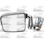 LH MIRROR OTR REAR VIEW DOOR MOUNT; BRIGHT; W/ARM REPLACEMENT TYPE JEEP WRANGLER 87-93