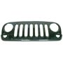 CAPA GRILLE ASSY MATTE BLACK; PTM JEEP WRANGLER 07-17