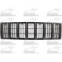 GRILLE BLK CHEROKEE BARE GLOSS BLK PLASTIC SE/SPORT 97-01