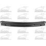 REAR BUMPER REINFORCEMENT DODGE NEON 2000-2005; PLYMOUTH NEON 2000-2001