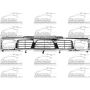 GRILLE CHR/DK ARG NISSAN P/U 93-97