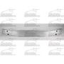 FRONT BUMPER REINFORCEMENT HONDA CIVIC SDN 14-15; CIVIC HYBRID 13-15