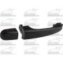 LH RR DOOR HANDLE OUTER LX SPORTAGE 05-10