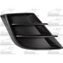 RH FRONT BUMPER INSERT 2.0L FOG LMP COVER MAZDA3 10-11