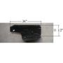 LH TRUNK FILLER PANEL COMPLETE MUSTANG 64-70