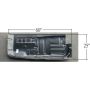 LH COMPLETE FLOOR (60 IN. X 20 IN.) MUSTANG 71-73