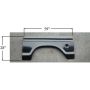 LH WHEEL OPNG REPAIR PANEL W/ ROUND GAS HOLE FORD P/U 73-79; BRONCO 78-79