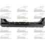 LH ROCKER PNL 2 DR FACTORY STYLE W/ SCUFF PLATE HOLES FORD F150 REG CAB 97- 03; F150 HERITAGE 04