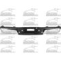 REAR BUMPER ASSY STYLESIDE; W/REAR OBJECT SENSORS; W/TOWING PKG; W/PB; CHROME; FORD F-150 06-08