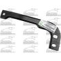 LH FRONT BUMPER COVER SUPPORT OUTER FORD F-150 15-17