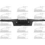 REAR BUMPER STEP PAD W/O REAR OBJECT SENSORS; BLACK FORD F-250/F-350 SUPER DUTY 13-16