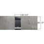 CENTER TRUNK FLOOR 20 IN.WX40 IN.L CHEVELLE/BEAUMONT/MALIBU/EL CAMINO 64-67 - MADE IN TAIWAN