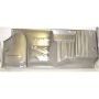RH FLOOR PAN FULL LENGTH 32 IN.WX80 IN.L CHEVROLET HARDTOP/CONV 55-57 (STEEL GAUGE - 19)