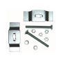 FUEL TANK STRAP ANCHOR BRKT KIT EXC STN WGN/NOMAD 55-57 (INCL 2 BRKTS & HARDWARE) (STEEL GAUGE - 15)