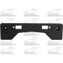 FRONT BUMPER LICENSE BRACKET LE|XLE|LIMITED|PLATINUM|ADVENTURE TOYOTA RAV4 16-18