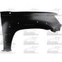 CAPA RH FENDER 4WD; 2WD PRERUNNER TACOMA 05-15