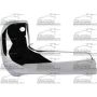 LH RR BUMPER EXTENSION OUTER LH END CAP; W/PARKING ASSIST; CHROME; TACOMA 16-17