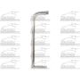 LH GRILLE SIDE MLDG (ON FENDER) CHEVY/ P/U 83-87; BLAZER/JIMMY/SUBURBAN 83-88