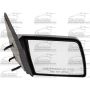 RH DOOR MIRROR MAN NON-HTD GLOSS BLK NON-FLDG W/SPORT PKG CHEVY/ C/K P/U 88-02