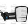 RH DR MIRROR PWR HEATED TEXT BLK MANUAL FLDG TELESCOPIC TOW TYPE W/ SIGNAL IN GLASS SILVERADO 03-07