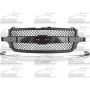 GRILLE CHR/TEXTURED BLK SILVERADO 2500 HD/3500 99-02