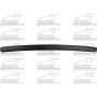 HOOD MLDG MAT BLK W/O CHR GRILLE SIERRA 1500/2500/3500 07-13