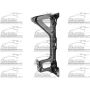 LH RADIATOR SUPPORT CHEVROLET SILVERADO 1500 HYBRID 09-13; 1500 07-13; 2500/3500 HD 07-14