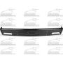FRONT BUMPER PTD W/O STRIP HOLES S10/S15/SONOMA P/U 82-93; BLAZER/JIMMY/BRAVAD A 83-94