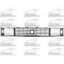 GRILLE BLK/SIL RABBIT EXC CONV 81-84; VW P/U 81-83