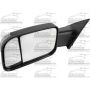 LH MIRROR OTR REAR VIEW W/TOWING PKG; W/O BLIND SPOT DETECTION; BLACK TRIM RAM 1500 19-C