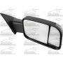 RH MIRROR OUTSIDE REAR VIEW W/TOWING PKG; W/O BLIND SPOT DETECTION; BLACK TRIM RAM 1500 19-C