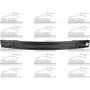 REAR BUMPER REINFORCEMENT; IMPACT BAR FORD MUSTANG 15-17