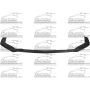 FRONT BUMPER SPOILER W/O PERFORMANCE; W/O SPORT; CARBON BLACK FORD MUSTANG 18-19