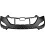 CAPA FRT BUMPER COVER UPPER W/O PARKING ASSIST; PRIME HYUNDAI SANTA FE SPORT 13-16