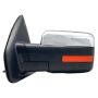 LH MIRROR OTR REAR VIEW STD TYPE;PWR;W/O PUDDLE LAMP;HTD;W/O AUTO DIMMER;CHROME FORD F-150 09-10