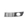 LH FRONT BUMPER GRILLE SDN/WAGON; TYPE 2; OUTER; MATTE BLACK AUDI A4 02-05