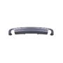 CAPA RR BUMPER VALANCE PANEL W/S-LINE PKG; SINGLE PIPE; LH/RH; MATTE BLACK AUDI A4 2017-2018