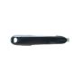 RH FT DOOR HANDLE OUTER W/O KEYLESS ENTRY; BLACK; TUCSON 05-09