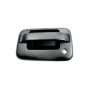 LH FRONT DOOR HANDLE OUTER NEW DESIGN;W/O KEYLESS ENTRY;TEXTURED FLAT BLACK FORD F-150 04-08