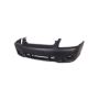 FRONT BUMPER COVER 4DR SEDAN; W/O FOG LAMPS; MATTE-BLACK HYUNDAI ACCENT 00-02