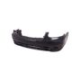FRONT BUMPER COVER W/O FOG LAMPS; MATTE-BLACK HYUNDAI ACCENT 03-05