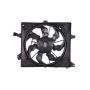 RADIATOR COOLING FAN ASSY 1.6L; TO 1-22-16; W/O CONTROL MODULE; MOTOR/BLADE/SHRO