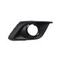 RT FRONT BUMPER INSERT FOG LAMP BEZEL; W/FOG LAMPS; BLACK MAZDA 3 14-16