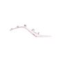 LH GRILLE MOLDING LOWER CHROME MAZDA 3 14-16